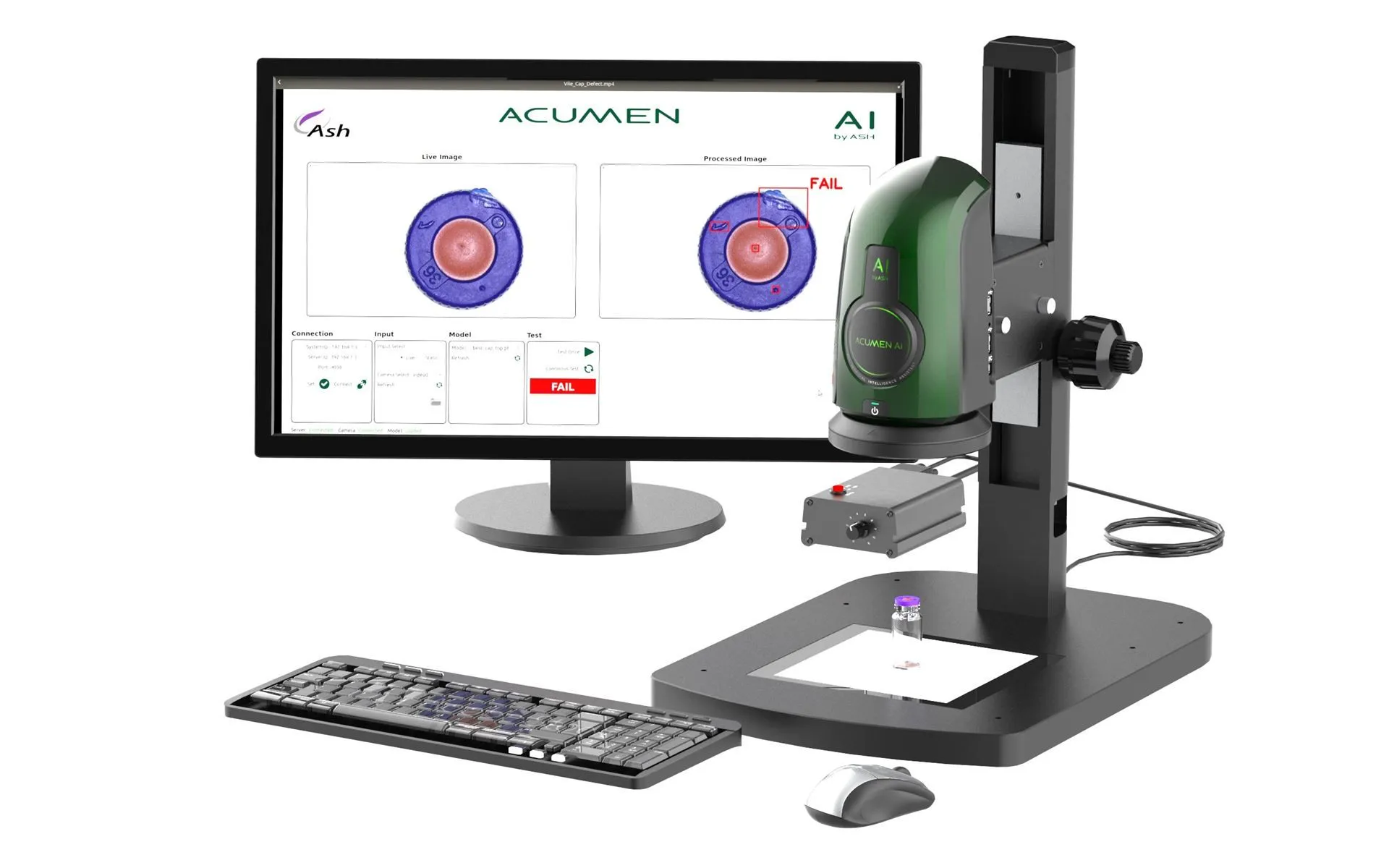 ASH Acumen AI — station de vision à intelligence artificielle