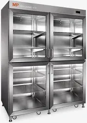 MP-DRY-Cabinet-IV-ST
Dimensions externes : 1410 x 1920 x 690 mm
Dimensions internes : 1280 x 1520 x 520 mm
Volume : 1010 litres
10 étagères inox 585 x 430 mm
Séchage à 1% RH
Chauffe à 60°C +/-2°C
Structure inox brossé

Code commande : MPDRY-IV-ST