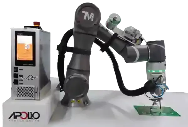 Cobot soldering — Techman TM5 + Apollo Seiko Omega